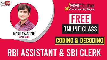 🔴Coding-Decoding | Session 01 | Reasoning | RBI & SBI Special | Monu Tyagi Sir