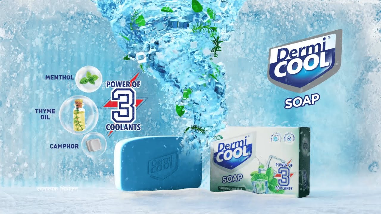 Dermicool Soap | Cooling Expert for Intense Cooling and Effective Relief. (Hindi)