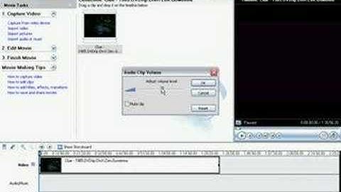 Removing Windows Movie Maker Audio