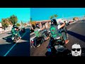 Biker crew tries stopping rider from passing  biker vs bikers  crazy hectic biker moments