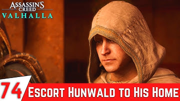 ASSASSINS CREED VALHALLA Gameplay Part 74 - Homecoming - Escort Hunwald to His Home