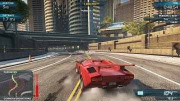 Need For Speed : Most Wanted | Lamborghini Countach | Harbour Run | Sprint Race |