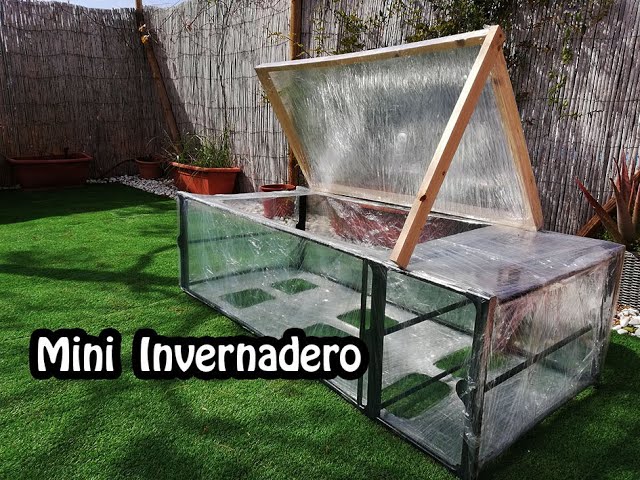 Mini invernadero para el hogar mini invernaderos plegables de marco  instalados en el jardín semillero con agujeros