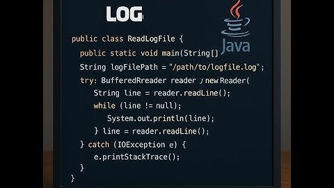 Java - PDF - How to read a log file to use in PDF - Session 4 of the Series