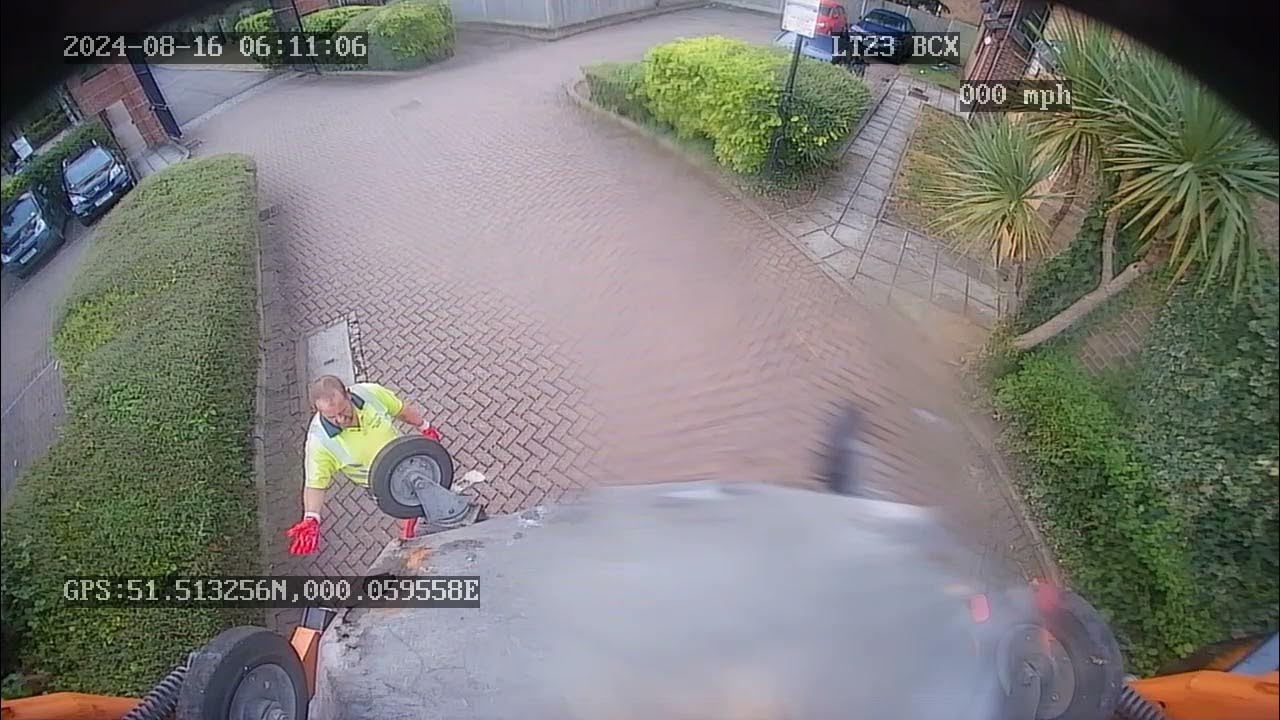 Empty gas bottle explodes and injures refuse operative YouTube