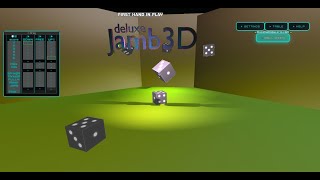 Yatzy 6 dices, jamb 3d online game done in matrix engine wgpu Open source part exist