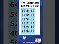 【脳トレ】1つしかない数字探しクイズ 令和8年5月17日 #shorts