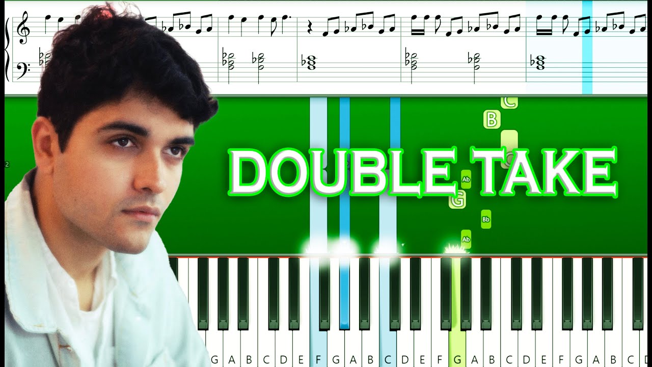 dhruv double take (Piano Tutorial Sheets) YouTube
