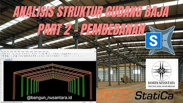 ANALISIS STRUKTUR GUDANG RANGKA BAJA SAP2000 | PART 2 BEBAN DAN HASIL ANALISIS