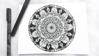 Beautiful Mandala Art || Mandala Drawing || 💮💮✨✨