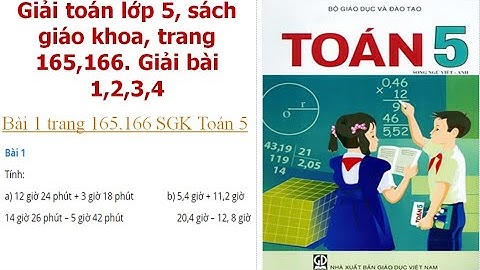 Giải sách giáo khoa toán lớp 5 trang 165 166 năm 2024