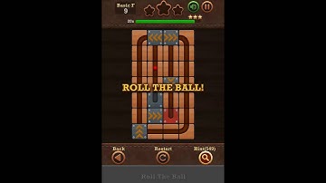 Roll The Ball Slide Puzzle 2 - Basic F Level 9 Walkthrough