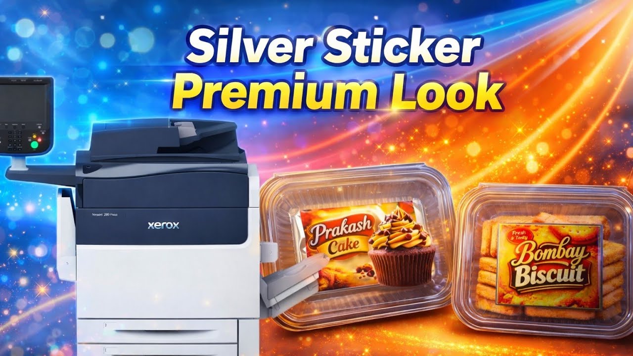 Silver Sticker A Premium Brand Makeover| Premium Biscuit & Cupcake Tray with Silver Sticker Branding