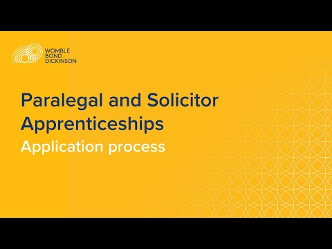 Paralegal and Solicitor Apprenticeships application process