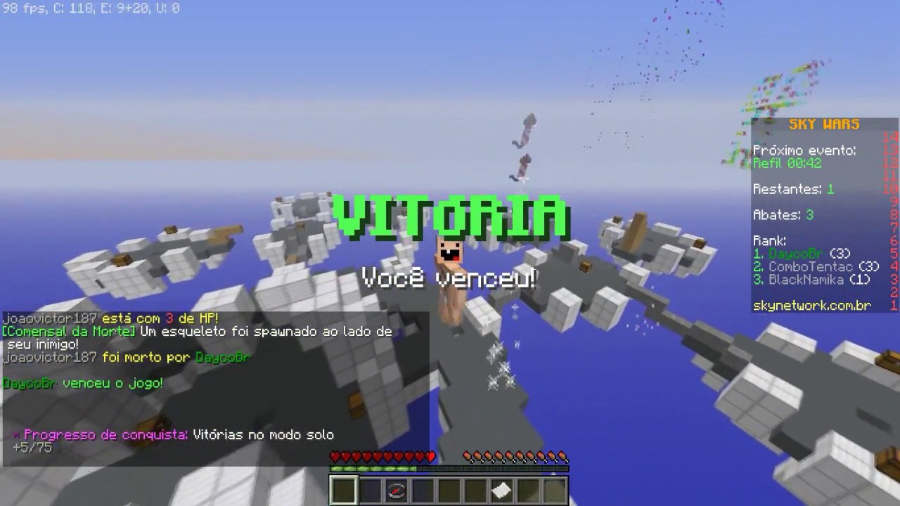 PRIMEIRO VIDEO NO SKYMINIGAMES - DaycoBr