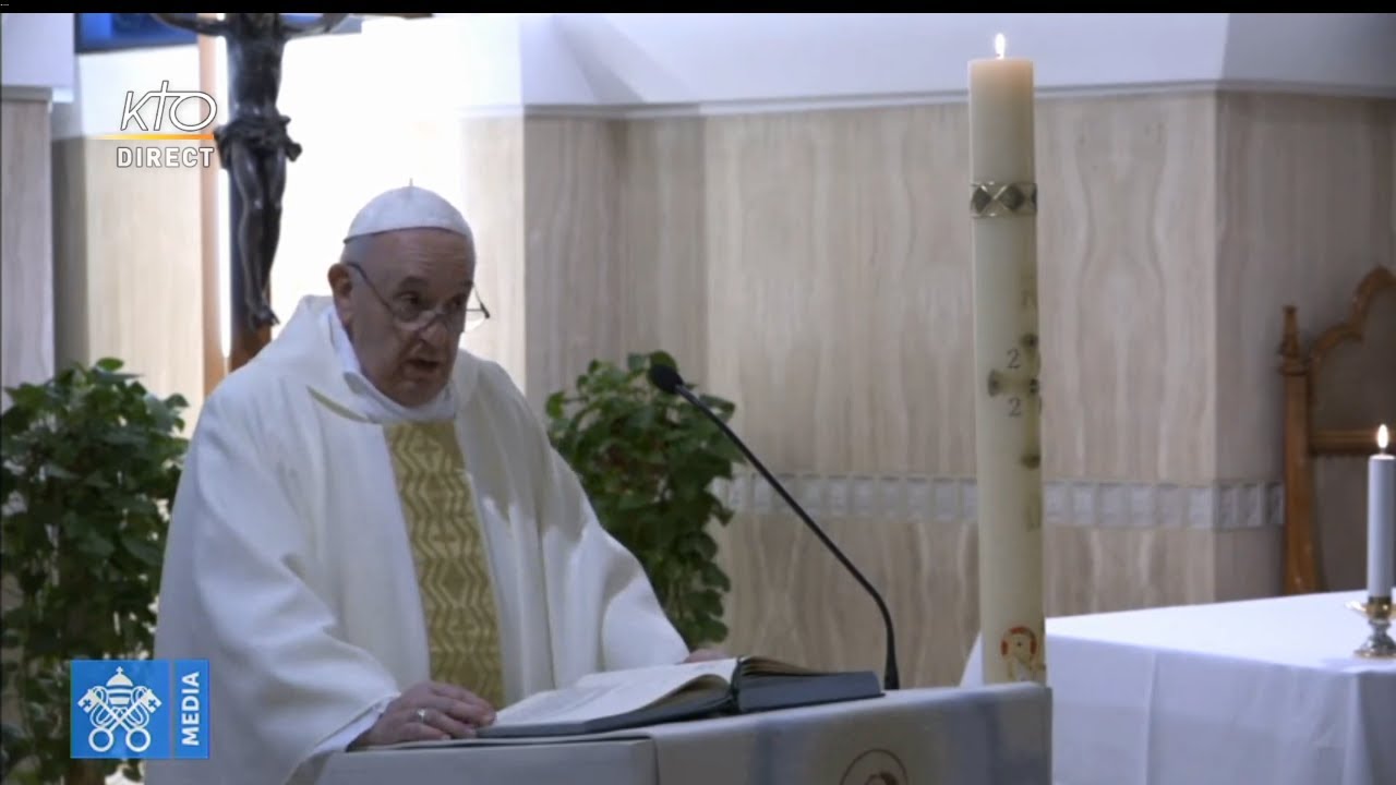 Messe du pape François du mardi 14 avril - YouTube