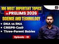DNA vs RNA | CRISPR-Cas9 | Genome India | PRELIMS 2026| Science and Technology | Drishti IAS English