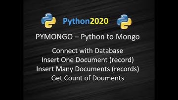 Pymongo Connect to Mongodb | Pymongo Insertone  | Pymongo Insert Many | Python Connect to Mongodb