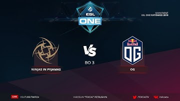 Ninjas in Pyjamas vs OG | [RU] bo3 | ESL One Katowice 2019 by @Tekcac