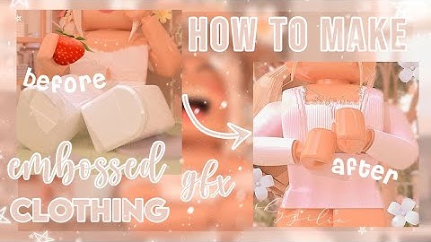 How to make an EMBOSSED CLOTHING GFX || blender 2.79 ll skyzilia♡︎