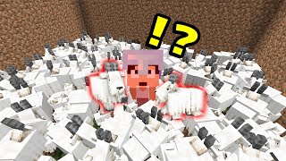 ヤギの大群の中に身を置いたら大変なことに！？PART166【マイクラ】