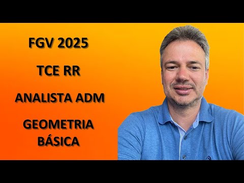 FGV25Q016 – FGV – CONCURSO TCE RR 2025 – ANALISTA ADMINISTRATIVO –  GEOMETRIA BÁSICA: ÁREA