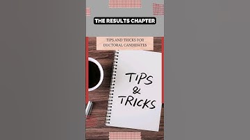 The Results Chapter: Tips and Tricks for Doctoral Candidates | WritersER.com