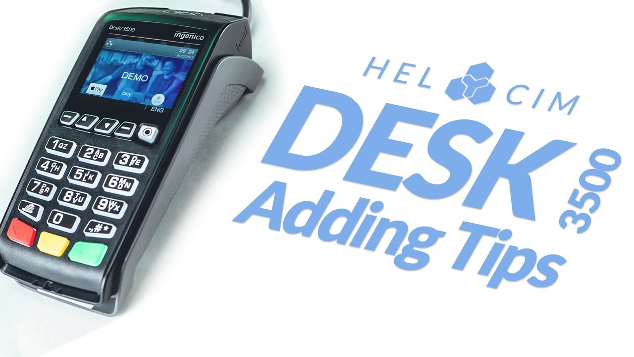 How to Add Tips to the Ingenico Desk 3500 Credit Card Terminal