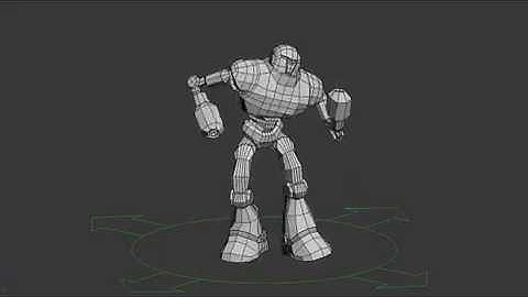 Rig Test  |  3D model of robot dancing