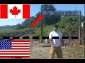 La frontera sin vigilancia, USA CANADA, cruce caminando, como si nada,