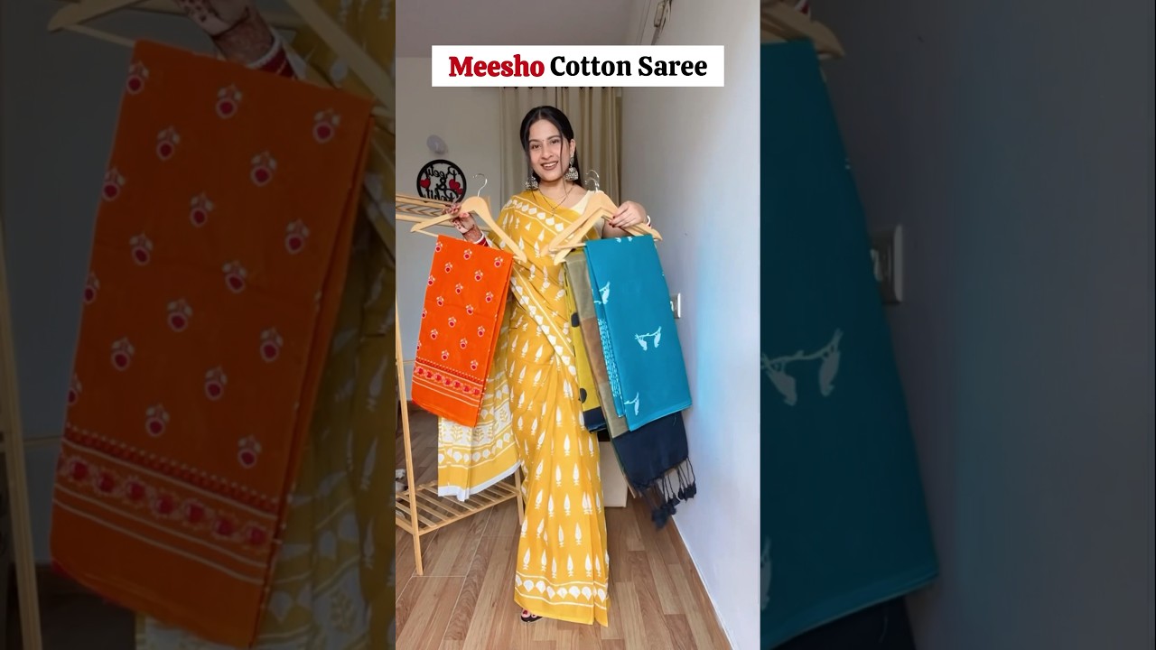 Meesho Cotton Saree 🥹 