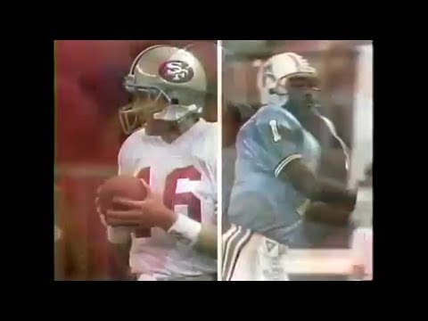 1990-10-07 San Francisco 49ers vs Houston Oilers(Montana vs Moon)