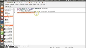 CSS styles Headings, Background using Bluefish Editor