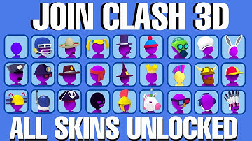Join Clash 3D ALL SKINS UNLOCKED