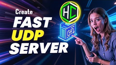 How to Create  FAST UDP Server for a Stable & High-Speed Internet Connection!