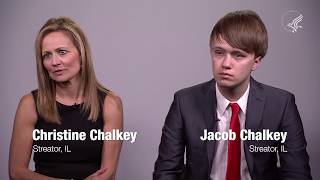Christine Chalkey and Jacob Chalkey of Streator, Illinois