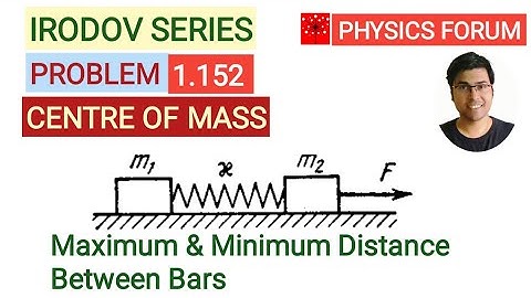 IRODOV 1.152 ||CENTRE OF MASS||Maximum & Minimum Distance Between Bars