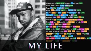 Kool G Rap - My Life | Lyrics, Rhymes Highlighted