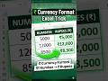 Excel Currency Format Trick | ₹ Symbol in 2 Seconds#excel#exceltips#exceltutorial#exceltricks#rs