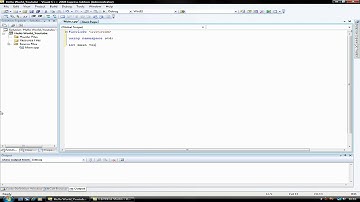 C++ 2008 Tutorial - Hello World