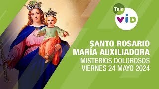 Santo Rosario a María Auxiliadora Viernes 24 Mayo 2024 📿 Misterios Dolorosos #TeleVID #SantoRosario