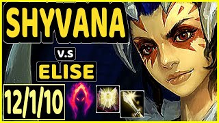 AHAHACIK (SHYVANA) vs ELISE - 12/1/10 KDA JUNGLE GAMEPLAY - EUW Ranked GRANDMASTER