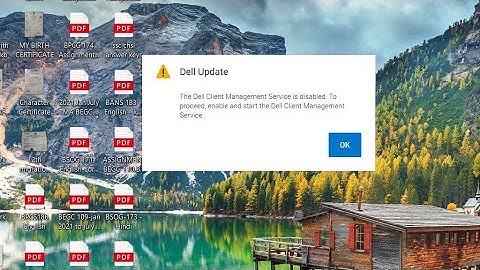 Dell Update Fix Error || Dell Client Management Service || Disabled Problem || In  Hindi ||