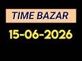 Time bazar 15-06-2026 satta number today || टाइम बाजार 15 जून सट्टा नंबर टुडे #timebazar #dpboss