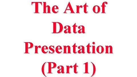CSE567-13-10A: The Art of Data Presentation for Computer System Performance Evaluation