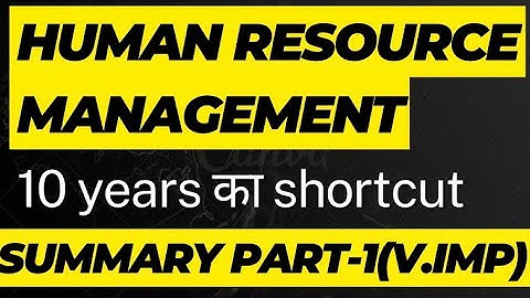 Human Resource Management (HRM) | B.com hrm Important Questions sol,ncweb,ignou