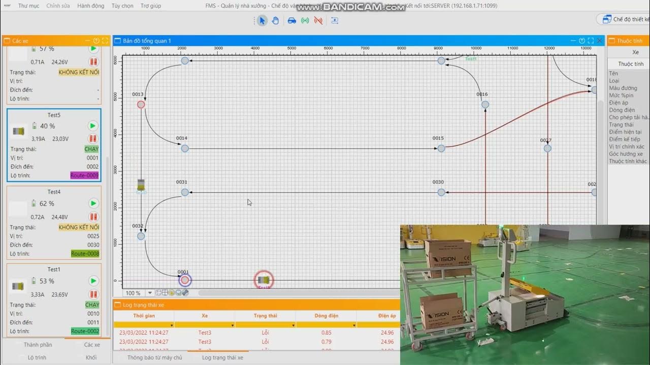 AUBOT Demo Fleet Management System (FMS) AGV Operation YouTube