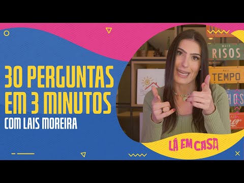 30 PERGUNTAS EM 3 MINUTOS! "DETESTO ACORDAR CEDO!" | Lá Em Casa!
