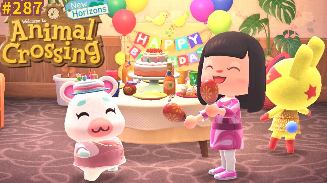 Anniversaire D Emma Animal Crossing New Horizons 287 Let S Play Youtube