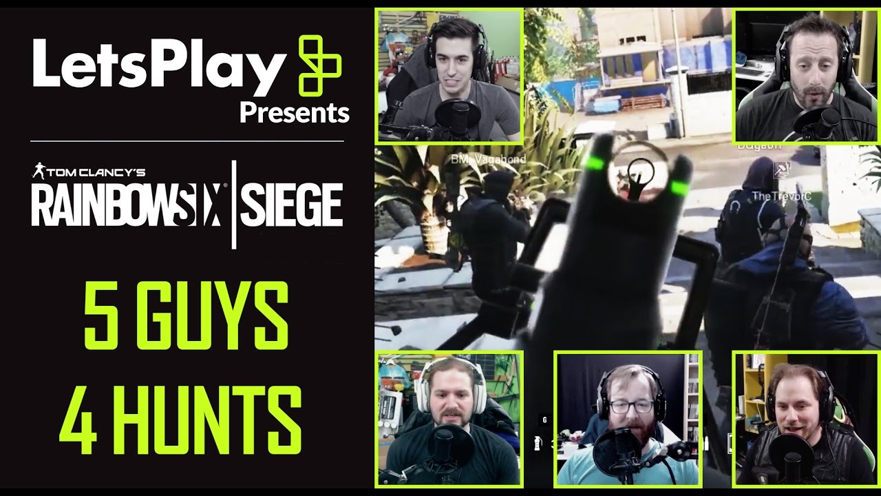 Rainbow Six Siege: 5 Guys, 4 Hunts With Achievement Hunter | Let’s Play Presents | Ubisoft